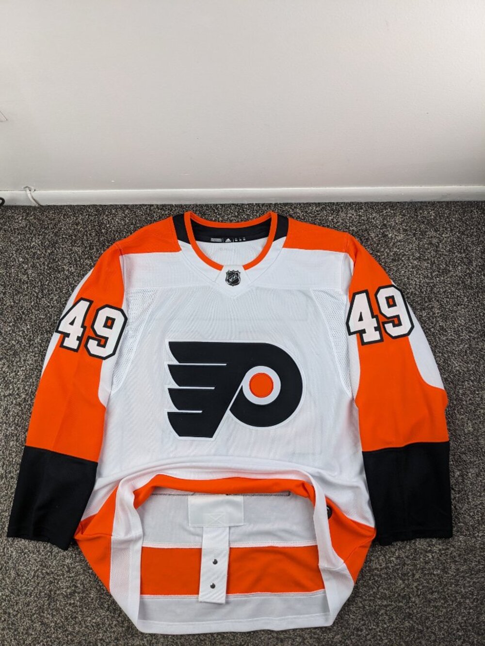 Philadelphia Flyers Jersey Joel Farabee Adidas Authentic Away White Mens 52